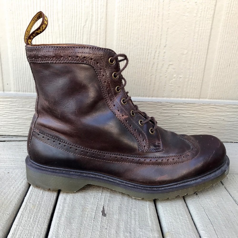 SOLD Dr. Martens Fitzroy Brogue Leather 7 Eye Boot - Picture 1 of 16